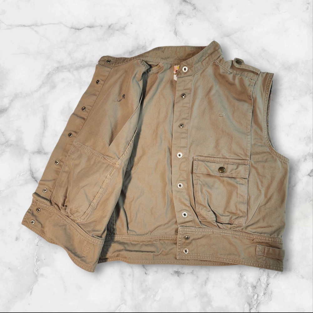 Tan Button-Up Vest - Picture 6 of 8